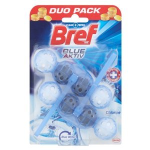 BREF Blue Aktiv Chlorine tuhý WC blok 2x50 g