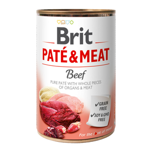 BRIT Paté & Meat Beef konzerva pro psy 400 g