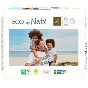 ECO BY NATY Natahovací plenkové kalhotky Maxi 8-15 kg 22 kusů