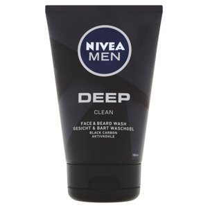 NIVEA Men Deep Čisticí gel na obličej a vousy 100 ml