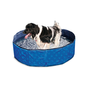 KARLIE FLAMINGO Skládací bazén pro psy modro-černý 80x20 cm