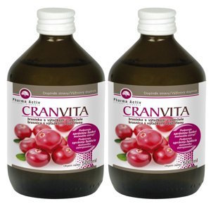PHARMA ACTIV Cranvita brusinka 500 ml 1 + 1 SET