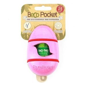 BECO Pocket EKO Pouzdro na sáčky na exkrementy růžové