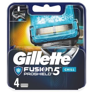 GILLETTE Fusion5 ProShield Chill Náhradní hlavice pro muže 4 ks