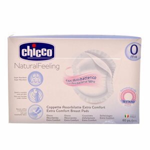 CHICCO Antibakteriální tampóny do podprsenky 60 kusů, poškozený obal