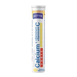 BIOTTER Calcium FORTE s vitamínem C citrón tablety 20 ks