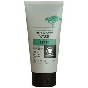 URTEKRAM BIO Sprchový gel a šampon pro muže s aloe a baobabem 150 ml
