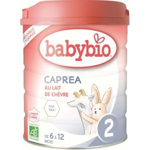 BABYBIO Caprea 2 pokračovací plnotučné kozí kojenecké mléko od 6-12 měsíce 800 g  BIO