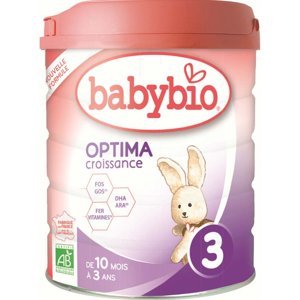 BABYBIO Optima 3 Pokračovací kojenecké mléko od 10 měsíce do 3 let BIO 800 g