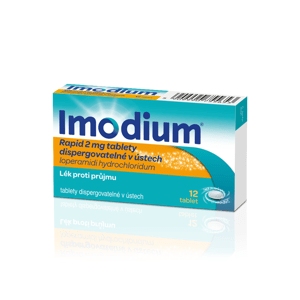 IMODIUM® Rapid 2 mg tablety dispergovatelné v ústech 12 ks