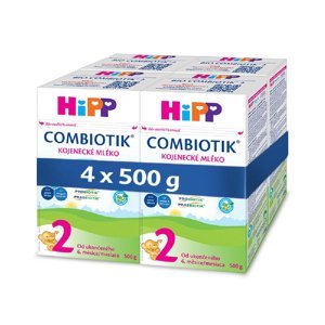 HiPP 2 BIO Combiotik Pokračovací kojenecké mléko od 6 - 12 měsíců 4x 500 g