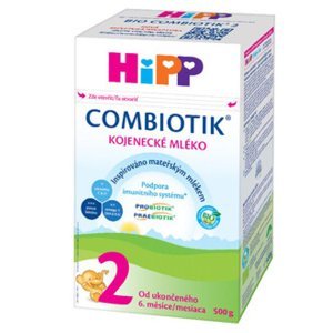 HiPP 2 BIO Combiotik Pokračovací kojenecké mléko od 6 - 12 měsíců 500 g