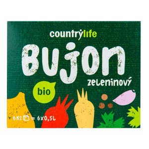 COUNTRY LIFE Bujon zeleninový BIO 6 kostek
