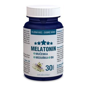 CLINICAL Melatonin Mučenka Meduňka B6 30 tablet