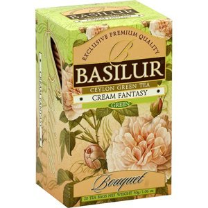 BASILUR Bouquet Cream Fantasy zelený čaj přebal 25 sáčků