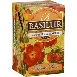 BASILUR Magic Raspberry & Rosehip černý čaj 20 sáčků