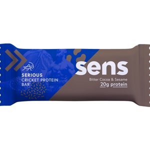 SENS Serious Protein tyčinka s cvrččí moukou Hořké kakao & Sezam 60 g