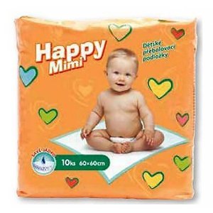 HAPPY MIMI dětské přebalovací podložky 10 ks