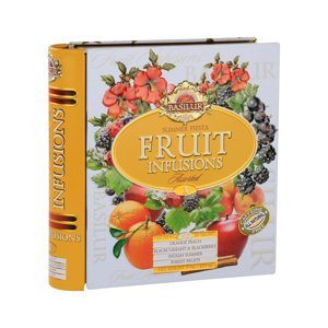 BASILUR Fruit Infusions Book Summer Fiesta směs ovocných čajů 32 sáčků