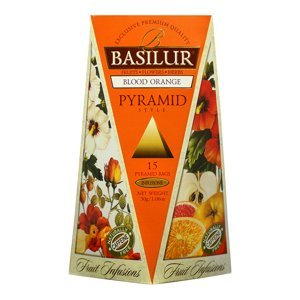 BASILUR Fruit Infusions Blood Orange pyramid ovocný čaj 15 sáčků