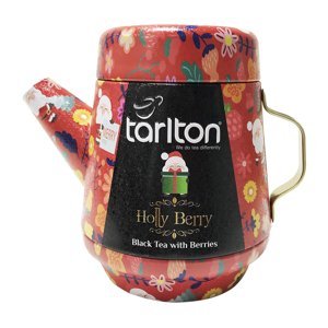 TARLTON Tea pot Holly berry černý sypaný čaj v plechové konvici 100 g