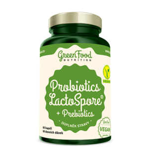 GREENFOOD NUTRITION Probiotika lactospore + prebiotika 60 kapslí