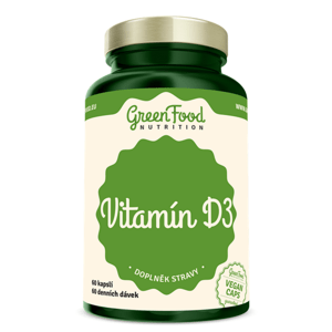GREENFOOD NUTRITION Vitamin D3 60 kapslí