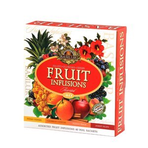 BASILUR Fruit Infusions Assorted dárková kolekce čajů 40 sáčků