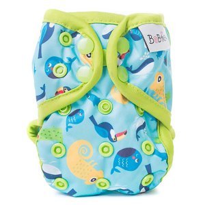 BOBÁNEK Novorozenecké svrchní kalhotky s patentky Chameleoni