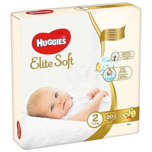 HUGGIES Elite Soft 2 4 až 6 kg 80 ks
