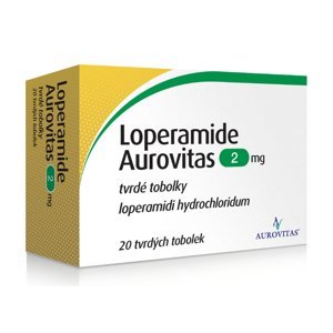LOPERAMIDE AUROVITAS 2mg 20 tobolek