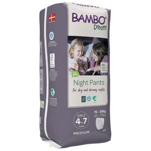 BAMBO Dreamy Night Pants 4 až 7 let Girl 15-35 kg 10 ks