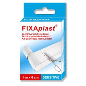 FIXAplast Sensitive textilní průdušná náplast 1 m x 6 cm