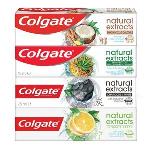 COLGATE Natural Extracts Zubní pasta Mix 4x 75ml