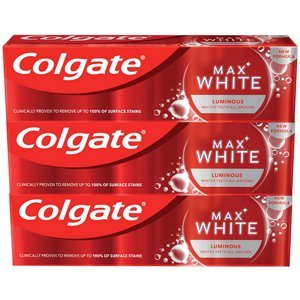 COLGATE Zubní pasta Max White Luminous 3x 75 ml