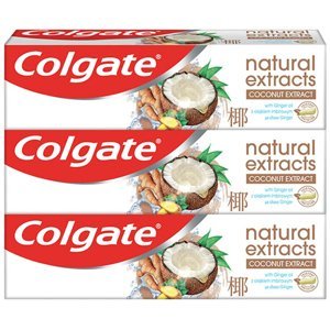 COLGATE Natural Extracts Zubní pasta Coconut+Ginger 3x 75 ml