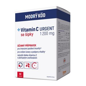 MODRÝ KÓD Vitamin C 1200 mg se šípky urgent 60 tablet