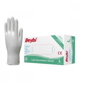 BEYBI Latexové rukavice velikost L 100 kusů