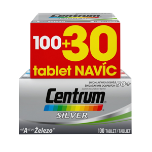 CENTRUM Silver nad 50 let 100+30 tablet, poškozený obal