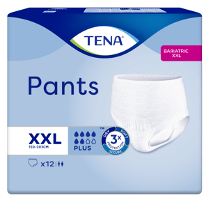 TENA Pants plus Bariatric natahovací absorpční kalhotky 6 kapek vel. XXL  12 kusů