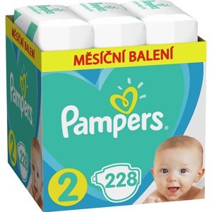 PAMPERS New Baby vel.2 Dětské plenky 3-6kg 228 ks