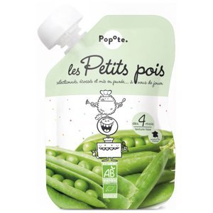 POPOTE Zeleninová kapsička hrášek od 4.měsíce BIO 120 g