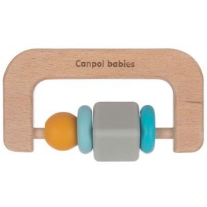 CANPOL BABIES Dřevěno-silikonové kousátko 1 ks