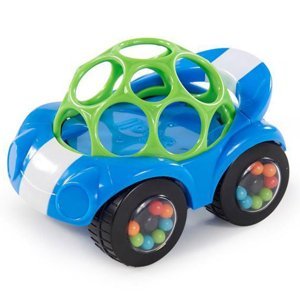 OBALL Hračka autíčko Rattle & Roll Oball™ modro / zelené 3m+