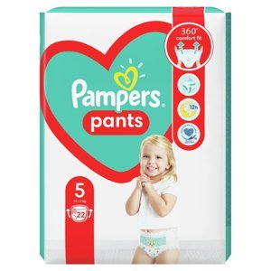 PAMPERS Pants vel.5 Plenkové kalhotky 12-17kg 22 ks