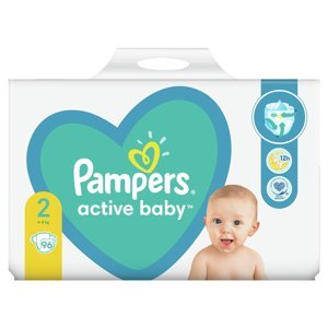 PAMPERS Active Baby vel.2 dětské pleny 4-8 kg 96 ks