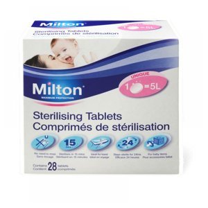 Milton sterilizační tablety 28 ks, poškozený obal