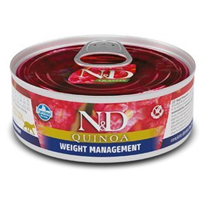 N&D Quinoa Adult Weight Management Lamb & Brocolli pro dospělé kočky 80 g
