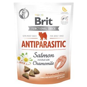 BRIT Care Functional Snack Antiparasit Salmon s lososem a heřmánkem pro psy 150 g