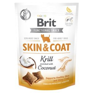 BRIT Care Functional Snack Skin&Coat Krill Kril s kokosem pro psy 150 g
